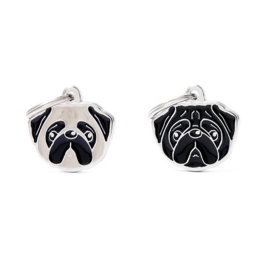 [1230] Myfamily Placa De Identificacion - Pug