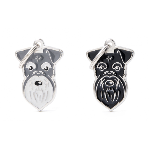 [1231] Myfamily Placa De Identificacion - Schnauzer