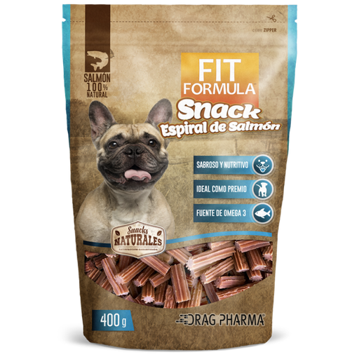 Fit Formula Espiral De Salmon Snack Perro 400G