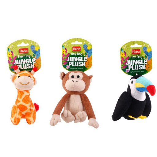 [855] Hartz Tiny Dog Jungle Plush Juguete Para Perro
