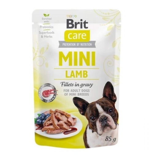 Brit Care Pouch Mini Lamb Fillets 85Gr