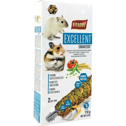 Vitapol Excellent Snack Hamster y Jerbos 110gr