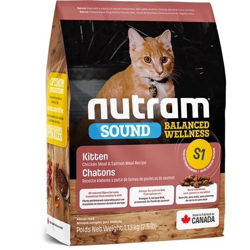 Nutram Sound S1 Kitten 1.13Kg Oferta Especial