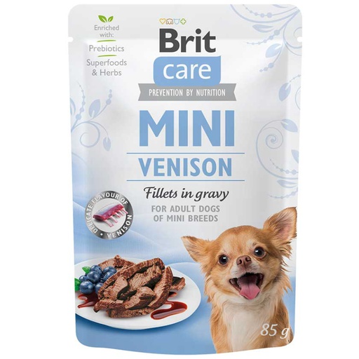 Brit Care Pouch Mini Venison Fillets 85G