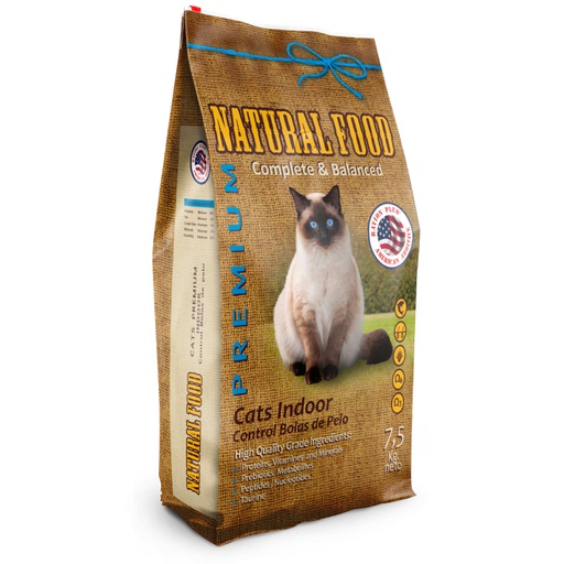 Natural Food Indoor Adult Cat 7.5Kg