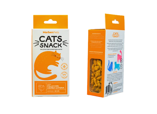 Pack 3X2 Marben Cats Snack Pollo Con Hierba Gatera 80G