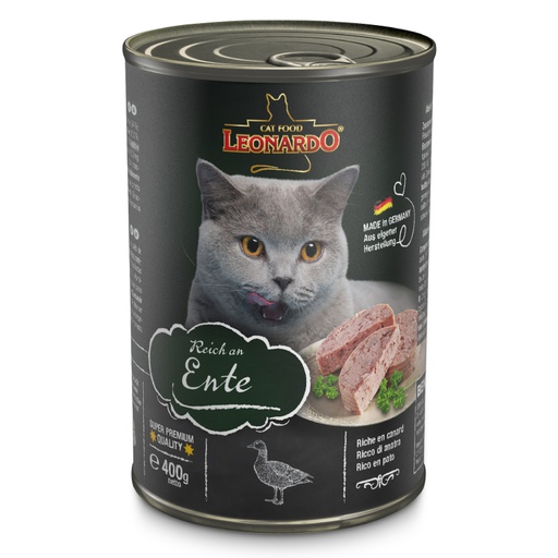 [1121] Leonardo Enlatado Ente Adult Cat Pato 400G