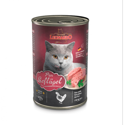 [1123] Leonardo Enlatado Geflugel Adult Cat Rico En Ave 400G