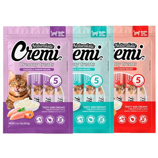 [1373] Pack Oferta 3unidades Naturalistic Cremi Gato -Variados