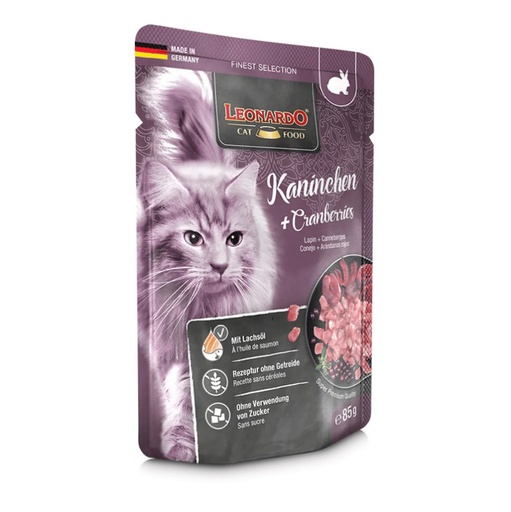 [1134] Leonardo Kaninchen Cranberries Cat - Conejo y Frutos Rojos 85grs
