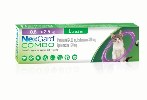 Nexgard Combo Para Gatos 0,8kg - 2,5kg