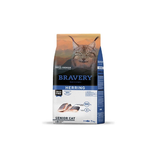 [206] Bravery Adult Senior Cat Herring 2Kg