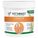 Vets Best Clean Eye Round Pads Toallitas Limpieza de Ojos 100Unidades