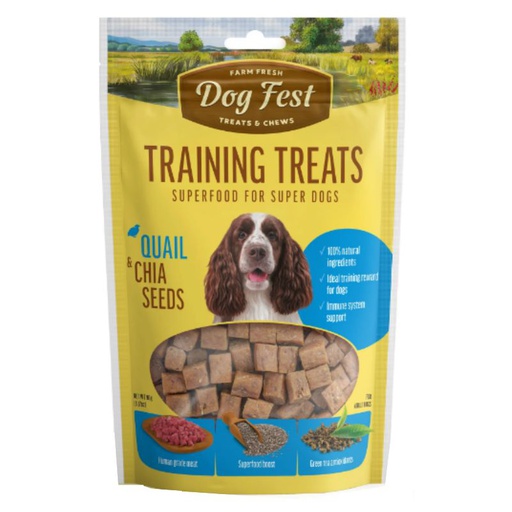 [579] Dog Fest Training Snack Codorniz y Semillas de Chia Perro 90G