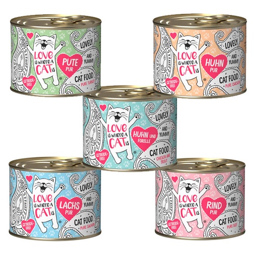 [1141] Love Is Where A Cat Is  Alimento Húmedo Para Gatos 200grs