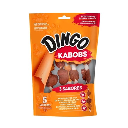 Dingo Kabobs Brochetas Snack Dog 5Uni