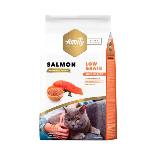 [61] Amity Low Grain Adult Salmon Cat 2kg
