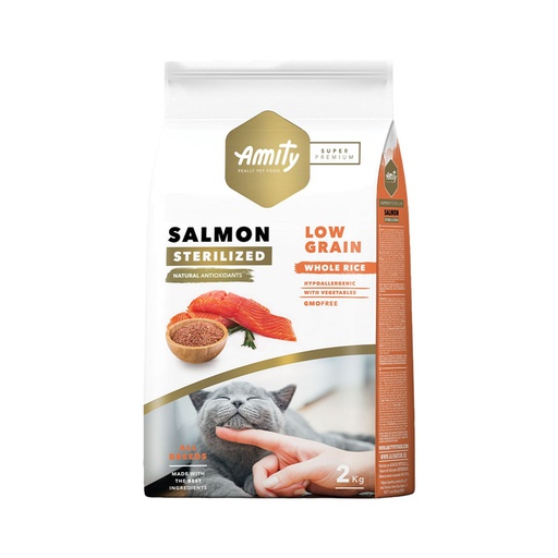 Amity Low Grain Adult Salmon Cat Sterilized 2kg