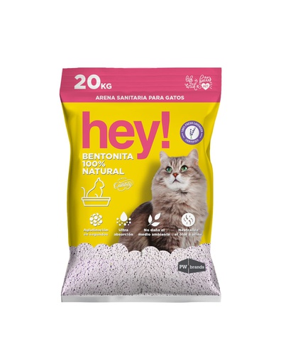 [865] Hey! Arena Aglomerante Lavanda 20Kg