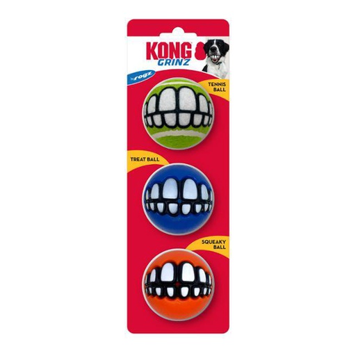 Kong Grinz Balls Pelota para Perros 3X M