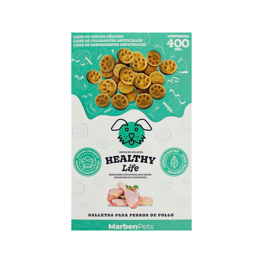 [858] Healthy Life Galletas Sabor Pollo Snack Dog 400grs