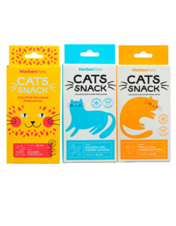 [1354] Pack 3X2 Marben Cats Snack Variados 80G