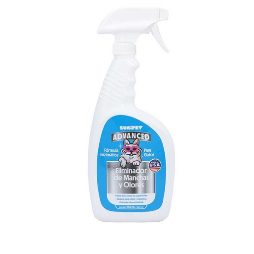 [1754] Sunipet Advanced Eliminador de Manchas y Olores Para Gato 946Ml