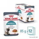 Pack 12 Unidades Royal Canin Hairbail Cat Pouch 85G