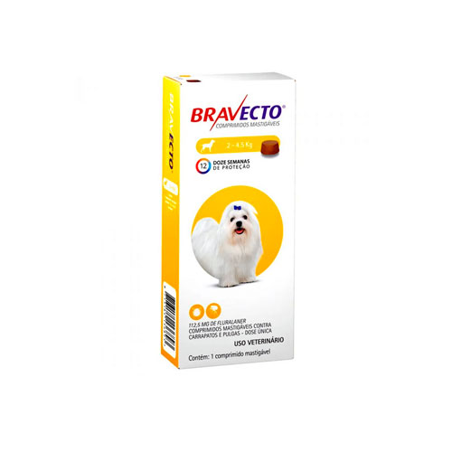 [75] Antiparasitario Bravecto De 2 A 4.5Kg Para Perros 1Comp. Oferta Especial