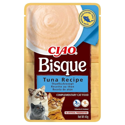 Pack 6 Unidades Churu Bisque Crema Para Gatos 40Grs